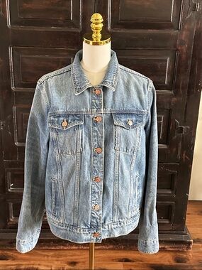 Quince  Blue Denim Jacket Size XL 100% Organic Cotton